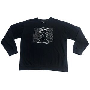 Lurking Class Men's Shirt‎ Black Crew Neck Long Sleeve Reaper Sketchy Size 2XL
